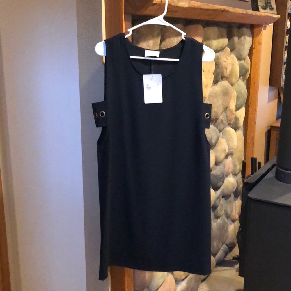 Everly Tank Shift Dress with Side Grommet. Small